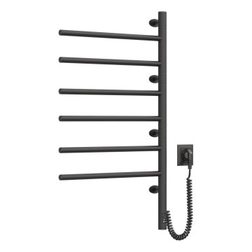 Vertaduro - Електрична поворотна сушарка для рушників з термостатом ARA 105W/230V 82x49 cm IP44 чорна