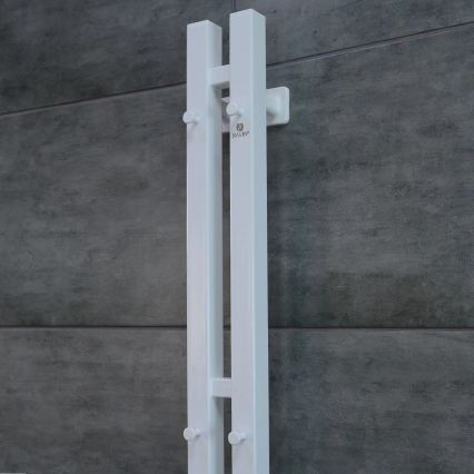 Vertaduro - Електрична сушарка для рушників з термостатом VEO 106W/230V 150x9 cm IP44 біла права