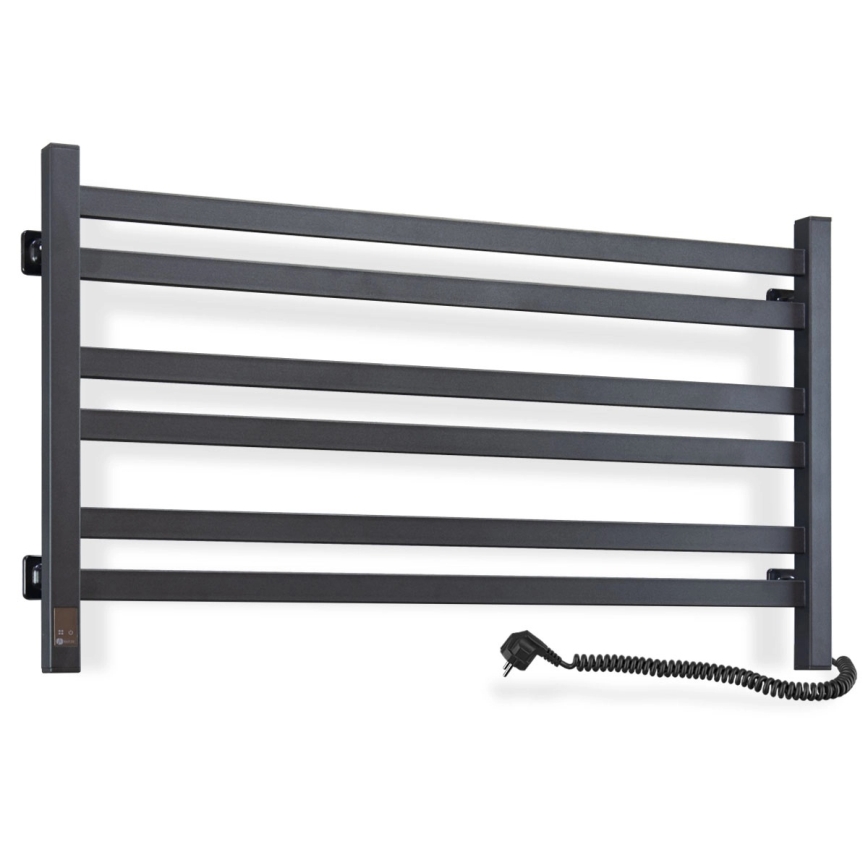 Vertaduro - Электрический полотенцесушитель с термостатом AVA 181W/230V 50x90 cm IP44 черный правый