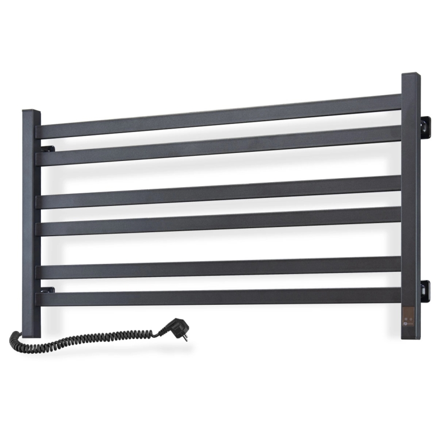 Vertaduro - Электрическая сушилка для полотенец с термостатом AVA 181W/230V 50x90 cm IP44 черная левая