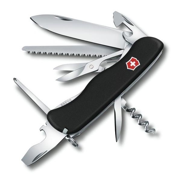Victorinox - Багатофункціональний складний кишеньковий ніж 11,1 см/14 функцій чорний