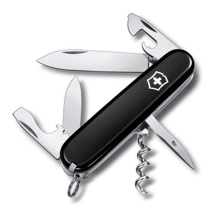 Victorinox - Багатофункціональний складний кишеньковий ніж 9,1 см/12 функцій чорний