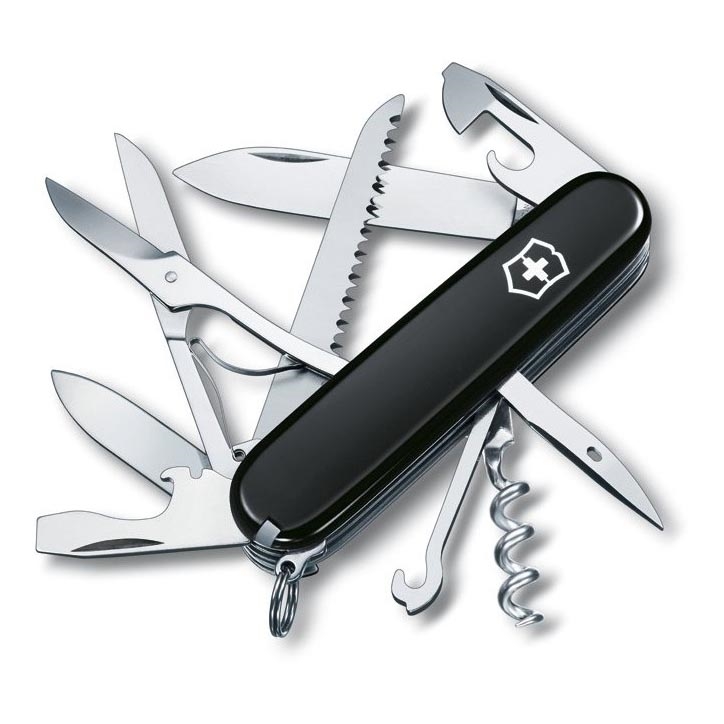 Victorinox - Багатофункціональний складний кишеньковий ніж 9,1 см/15 функцій чорний