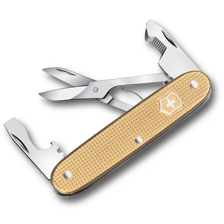 Victorinox - Багатофункціональний кишеньковий інструмент COMPANION SLIM ALOX 9,3 см/6 функцій золотий