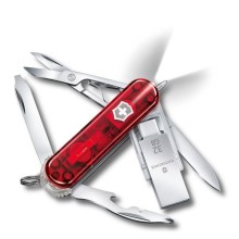 Victorinox - Многофукциональный карманный нож с флеш-накопителем 6 см/11 функций красный