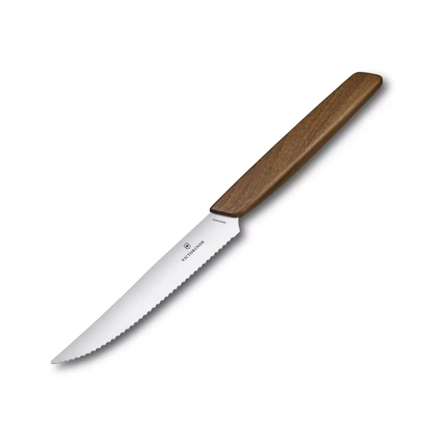 Victorinox - Набір із 2 стейкових ножів SWISS MODERN, 12 см, горіховий