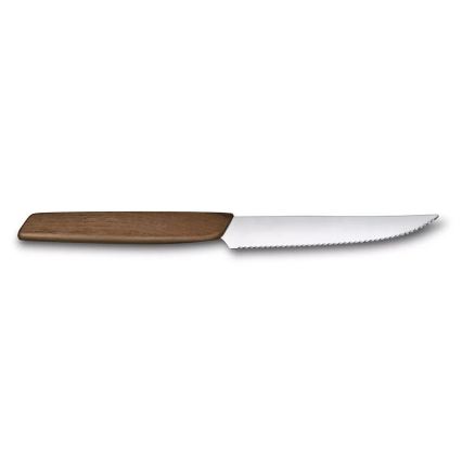 Victorinox - Набір із 2 стейкових ножів SWISS MODERN, 12 см, горіховий