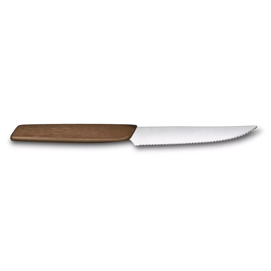 Victorinox - Набір із 2 стейкових ножів SWISS MODERN, 12 см, горіховий