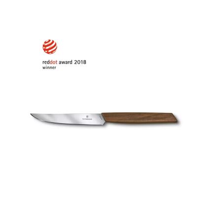 Victorinox - Набір стейкових ножів SWISS MODERN, 12 см, 2 шт., горіх