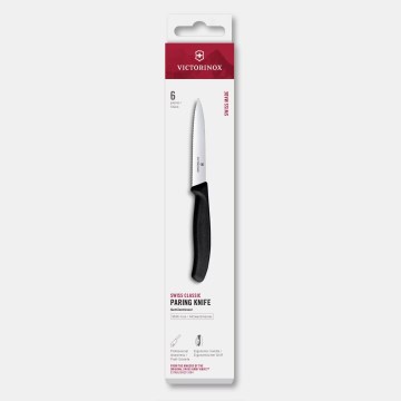 Victorinox - Набір кухонних ножів для овочів SWISS CLASSIC, 10 см, 6 шт., чорний