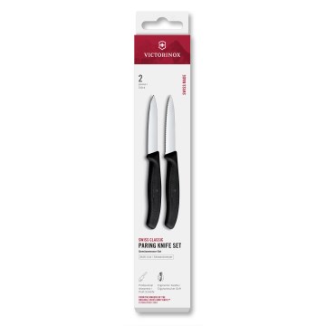 Victorinox - Набір кухонних ножів для овочів SWISS CLASSIC, 8 см, 2 шт., чорний