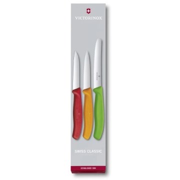 Victorinox - Набір кухонних ножів для овочів 3 шт. суміш кольорів