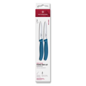 Victorinox - Набір кухонних ножів для овочів SWISS CLASSIC, 10 см, 2 шт., синій