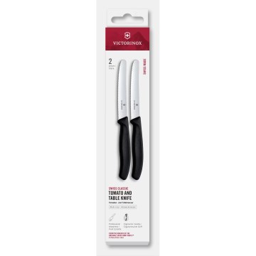 Victorinox - Набір кухонних ножів для овочів SWISS CLASSIC 11 см, 2 шт., чорний