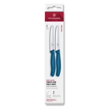 Victorinox - Набір кухонних ножів для овочів SWISS CLASSIC, 11 см, 2 шт., синій