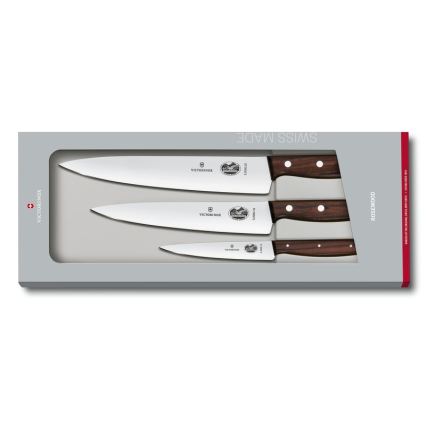 Victorinox - Набір кухонних ножів WOOD, 3 шт., клен