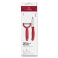 Victorinox - Набір: кухонний ніж з овочечисткою SWISS CLASSIC, червоний