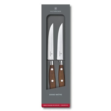 Victorinox - Набор ножей для стейка GRAND MAITRE, 12 см, 2 шт., с рукоятками из клена