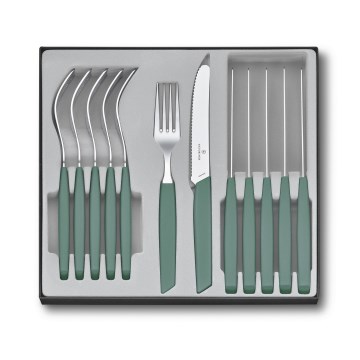 Victorinox - набор столовых приборов SWISS MODERN, 12 шт., бирюзовый