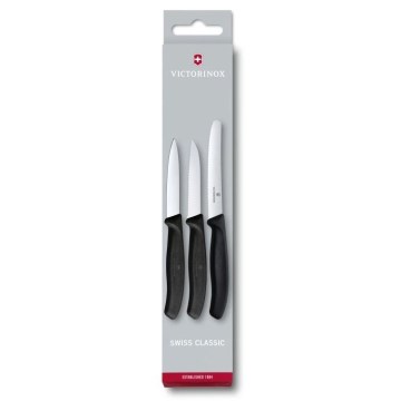 Victorinox - Набор кухонных ножей для овощей 3 шт. черный