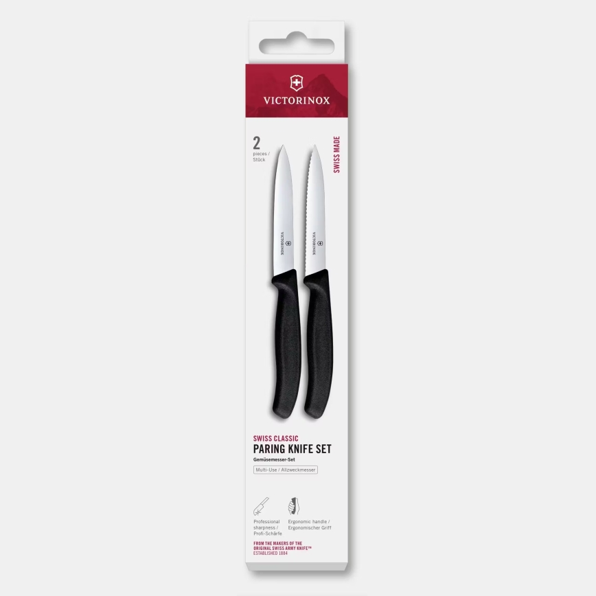 Victorinox - Набор кухонных ножей для овощей SWISS CLASSIC 10 см 2 шт. чёрный