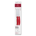 Victorinox - Набор кухонных ножей для овощей SWISS CLASSIC, 11 см, 2 шт., красный