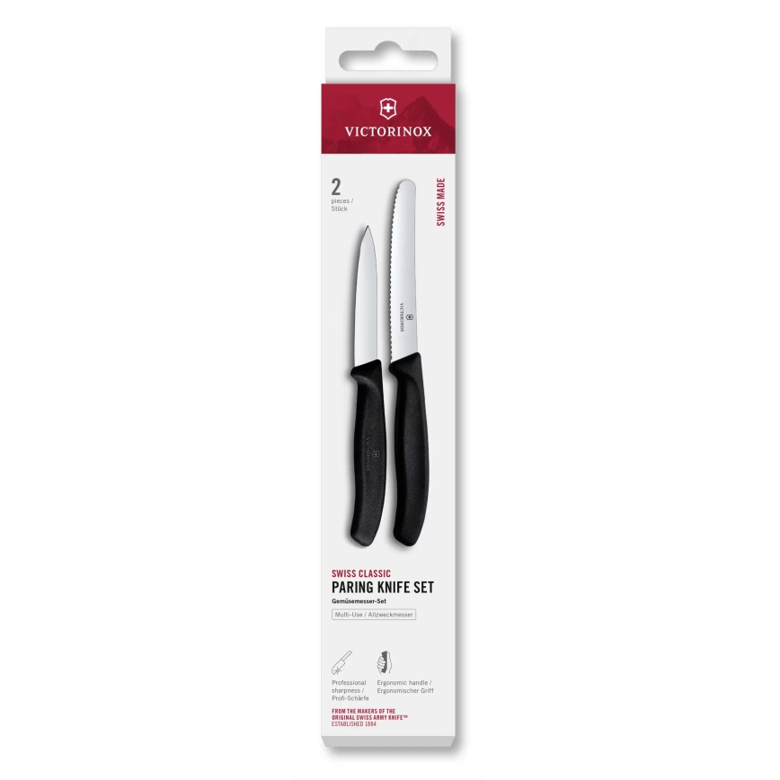 Victorinox - Набор кухонных ножей для овощей SWISS CLASSIC 2 шт черный