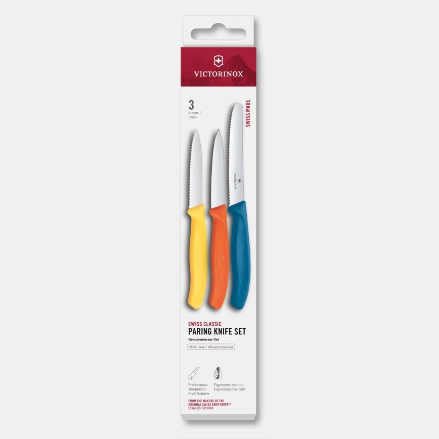Victorinox - Набор кухонных ножей для овощей SWISS CLASSIC, 3 шт., разноцветный