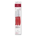 Victorinox - Набор кухонных ножей для овощей SWISS CLASSIC, 3 шт., красный