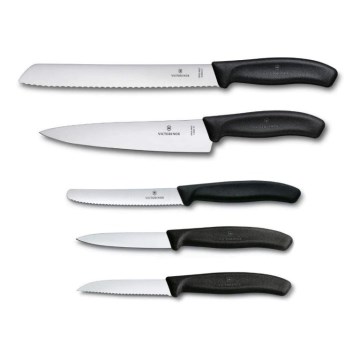 Victorinox - набор кухонных ножей SWISS CLASSIC, 5 шт., чёрный