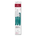 Victorinox - Набор кухонных ножей SWISS CLASSIC с овощечисткой, 3 шт., бирюзовый