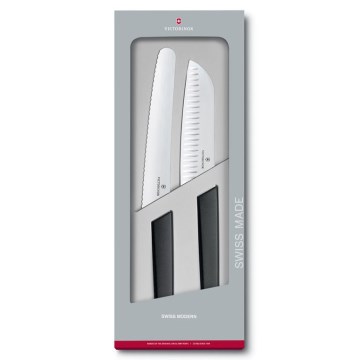 Victorinox - Набор кухонных ножей SWISS MODERN, 2 шт., чёрный