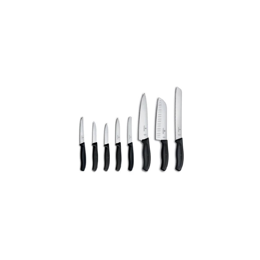 Victorinox - Набор кухонных ножей в подставке SWISS CLASSIC 9 шт. бук/бежевый