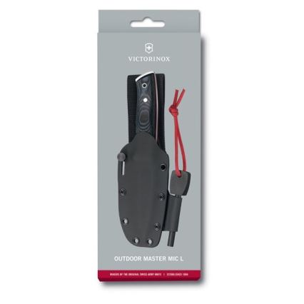 Victorinox - Туристичний ніж 22 см чорний/хром