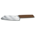 Victorinox - кухонний ніж Santoku SWISS MODERN 17 см, горіх
