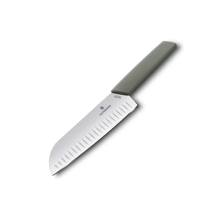 Victorinox - кухонний ніж santoku SWISS MODERN 17 см зелений