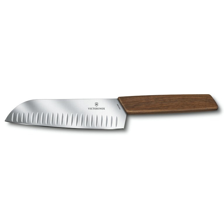 Victorinox - кухонный нож Santoku SWISS MODERN, 17 см, орех