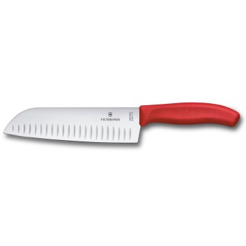 Victorinox - Кухонный нож сантоку SWISS CLASSIC 17 см красный