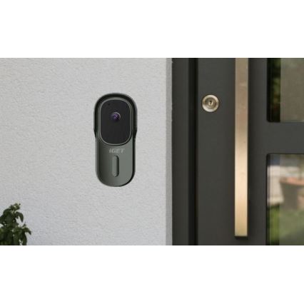 Відеодомофон з датчиком руху Full HD 1080p 5200 mAh IP65 Wi-Fi антрацит