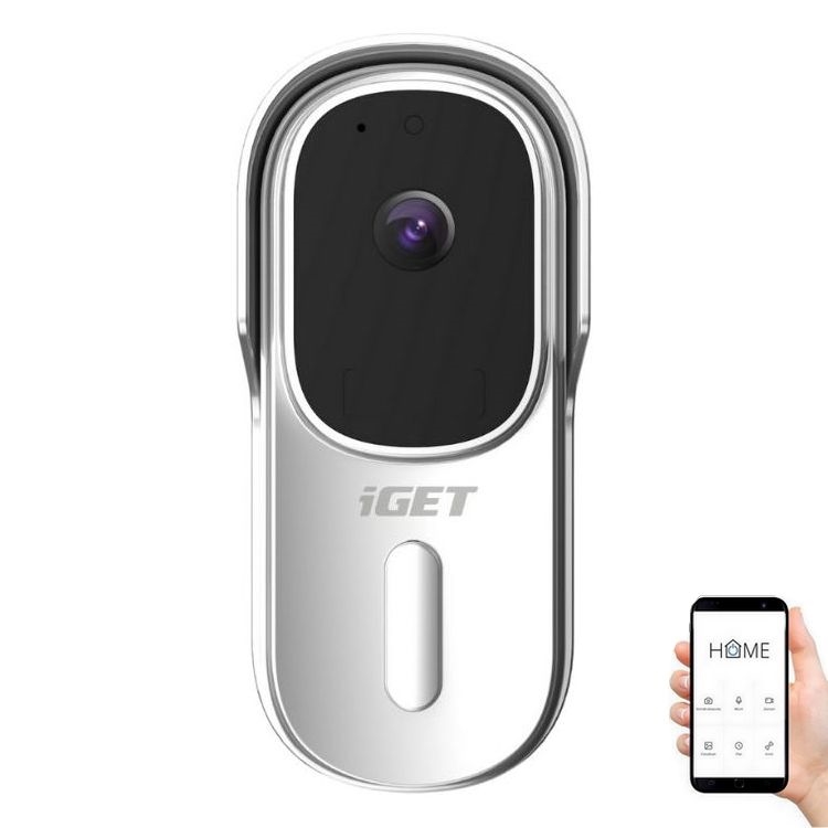 Відеодомофон з датчиком руху Full HD 1080p 5200 mAh IP65 Wi-Fi білий