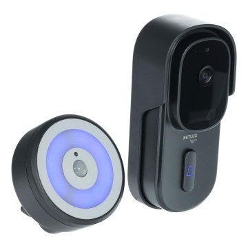 Відеодзвінок з датчиком руху 5 Мп 1440p 5200 мАг Wi-Fi IP65 антрацит