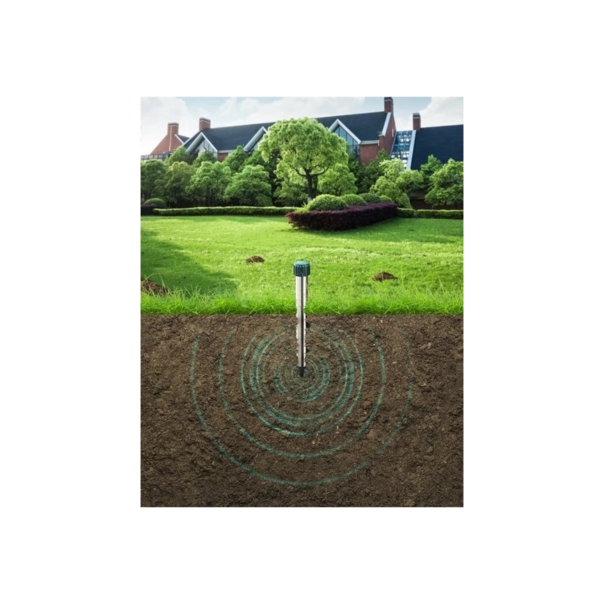 Відлякувач кротів та гризунів 4xD IPX4