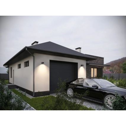 Viking - светодиодный солнечный настенный светильник с датчиком и регулировкой яркости, LED/1W/3,7V IP44 4000K 2000 mAh