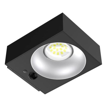 Viking - диммируемый солнечный настенный светодиодный светильник с датчиком LED/2W/3,7V IP65 4000K 2000 mAh