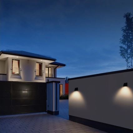 Viking - LED сонячний настінний світильник з регульованою яскравістю та датчиком LED/2W/3,7V IP54 4000K 2000 mAh