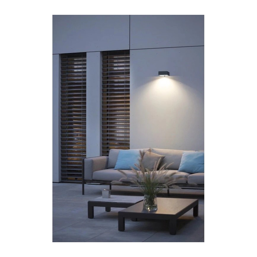 Viking - сонячний LED настінний світильник із регулюванням яскравості та датчиком LED/2W/3,7V IP65 4000K 2000 mAh