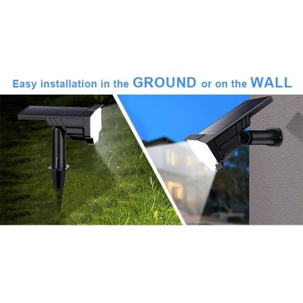 Viking - LED сонячна лампа LED/1W/3,7V IP65 6000K 2200 mAh