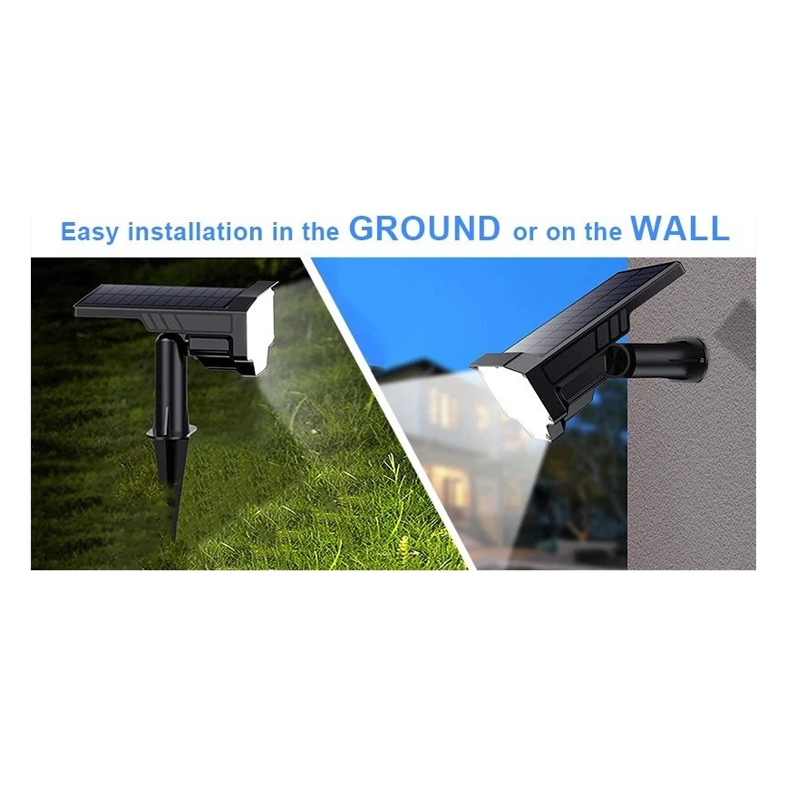 Viking - LED сонячна лампа LED/1W/3,7V IP65 6000K 2200 mAh