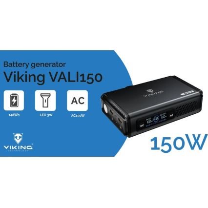 Viking - портативный аккумулятор с LED-дисплеем и поддержкой Power Delivery, 10000 mAh