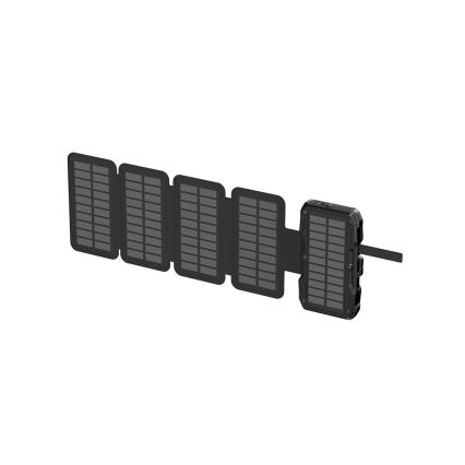 Viking - портативный аккумулятор (powerbank) с LED‑фонарём, беспроводной зарядкой и солнечной панелью, с поддержкой Power Delivery 22,5 Вт/10000 мАч